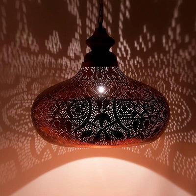 Hanglamp Ameera koper wood 53 cm by Orientaals