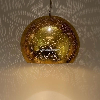 Hanglamp Ameera goud bol - in 2 diameters by Orientaals