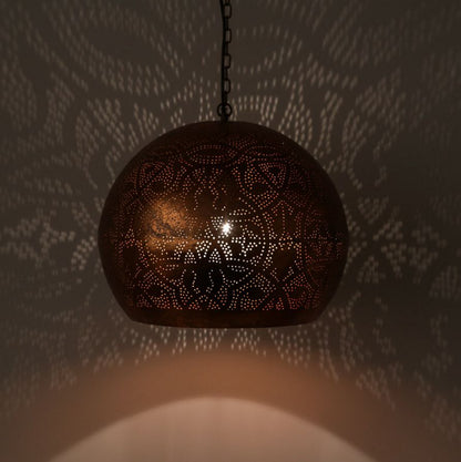 Hanglamp Ameera koper bol - in 2 diameters verkrijgbaar - depauwwonen