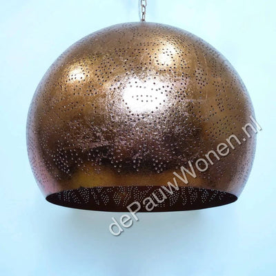 Hanglamp Ameera koper bol - in 2 diameters verkrijgbaar by Orientaals