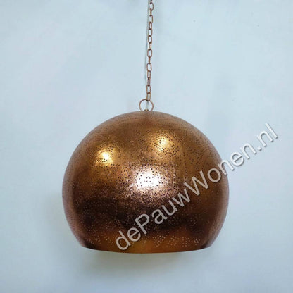 Hanglamp Ameera koper bol - in 2 diameters verkrijgbaar - depauwwonen