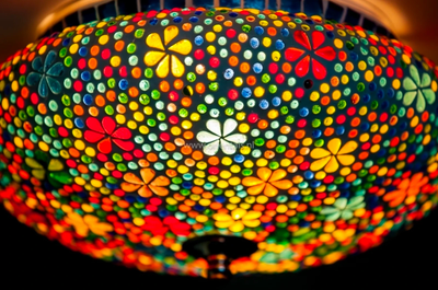 Plafonniere Hudat multi-colour in 2 maten by Orientaals