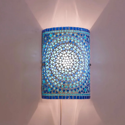 Wandlamp Nema blauw by Orientaals