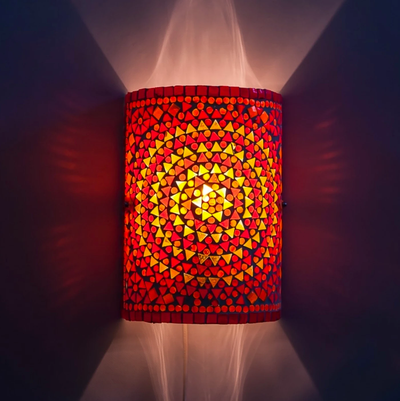 Wandlamp Nema rood-oranje by Orientaals