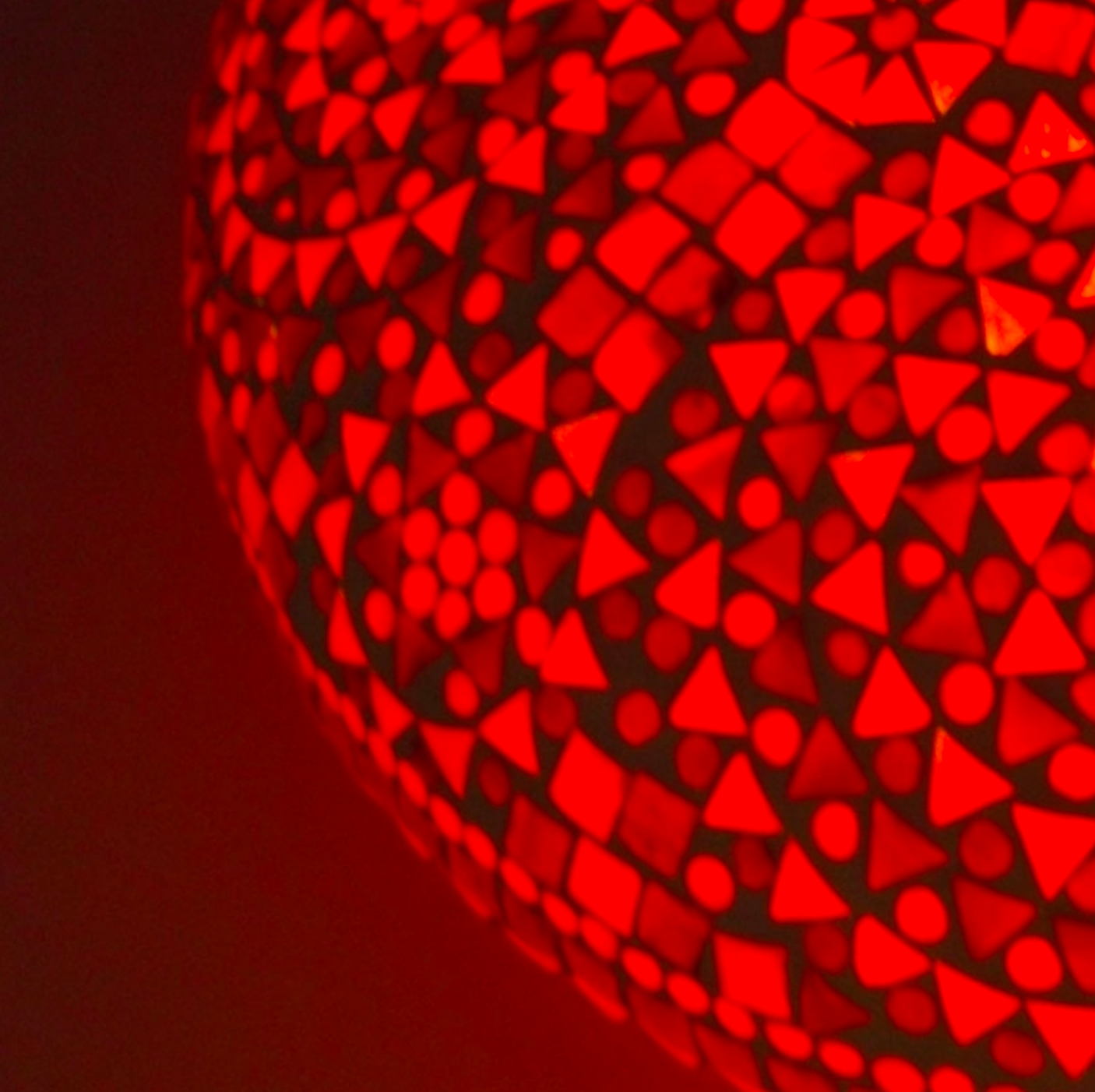 Plafonniere Cantara rood-oranje in 3 maten - depauwwonen