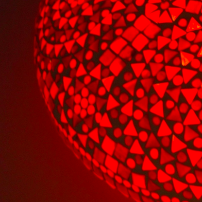 Plafonniere Cantara rood-oranje in 3 maten - depauwwonen