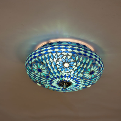 Plafonniere Roya blauw in 2 maten - depauwwonen