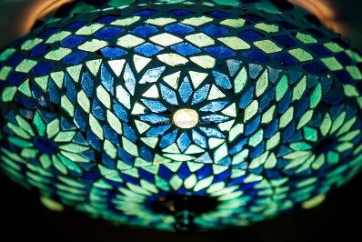 Plafonniere Roya blauw in 2 maten by Orientaals