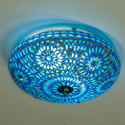 Plafonniere Roya blauw in 2 maten - depauwwonen