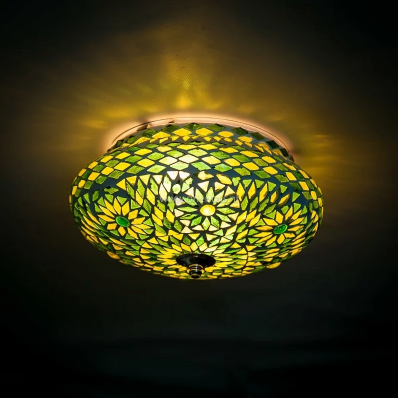 Plafonniere Roya groen in 2 maten - depauwwonen