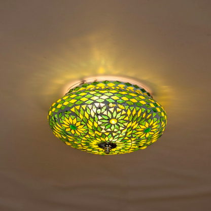 Plafonniere Roya groen in 2 maten - depauwwonen