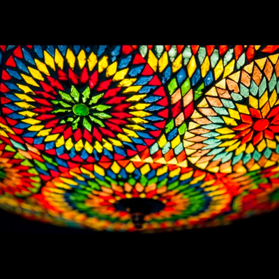 Plafonniere Roya multi colour in 3 maten by Orientaals