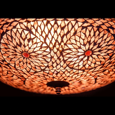 Plafonniere Roya paars in 2 maten by Orientaals