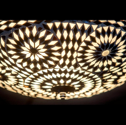 Plafonniere Roya zwart-wit in 2 maten - depauwwonen