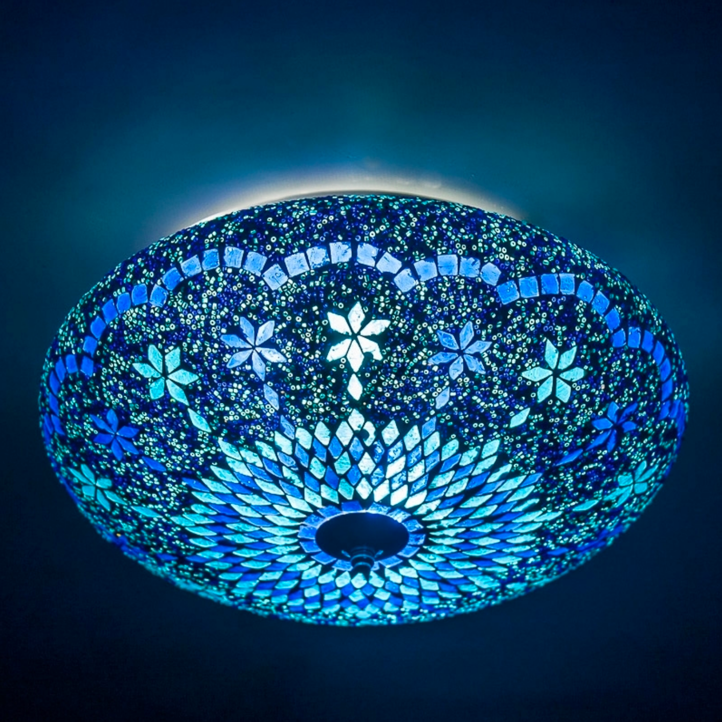 Plafonniere Sabi blauw 38cm - depauwwonen