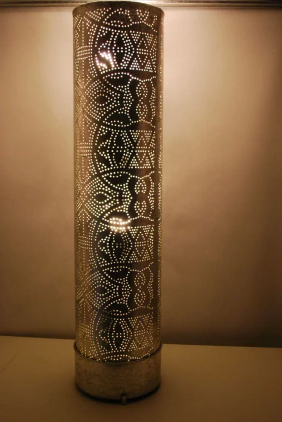 Vloerlamp Ameera vintage zilver in 3 maten - depauwwonen