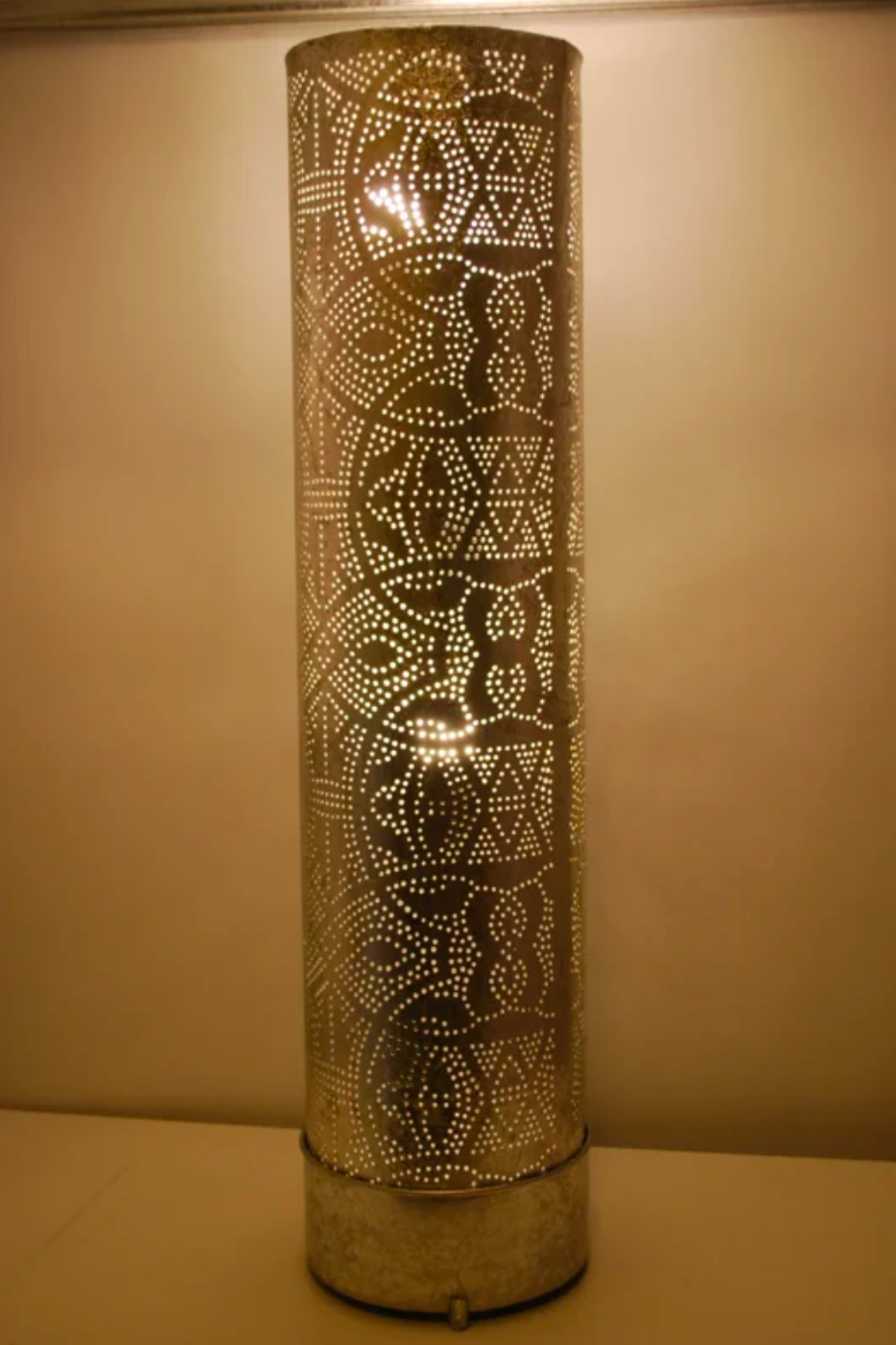 Vloerlamp Ameera vintage zilver in 3 maten - depauwwonen