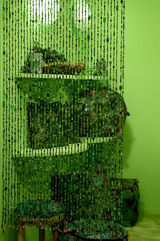 Gordijn Aneesha groen 90 x 200cm - depauwwonen