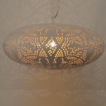 Hanglamp Ameera wit/goud elipse - depauwwonen