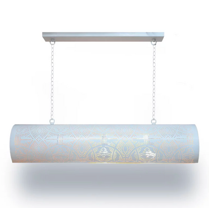 Hanglamp Ameera wit-goud horizontaal - depauwwonen