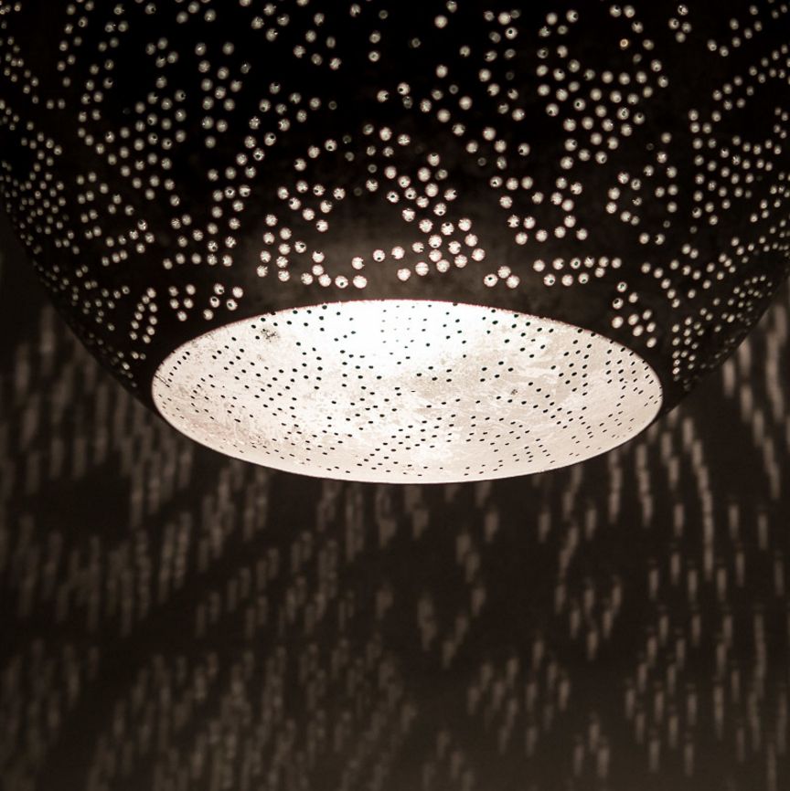 Hanglamp Ameera zilver druppel - depauwwonen