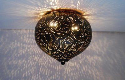 Plafondlamp Ameera zwart/goud union by Orientaals
