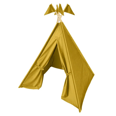 Tipi Tent Vlaggen - Fluweel in 4 kleuren by Overseas
