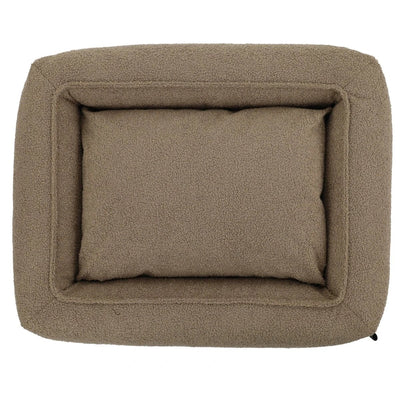 Hondenbed Cocoon Xavi Teddy Taupe in 2 maten by Overseas