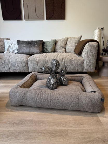 Hondenbed Cocoon Xavi Teddy Taupe in 2 maten - depauwwonen