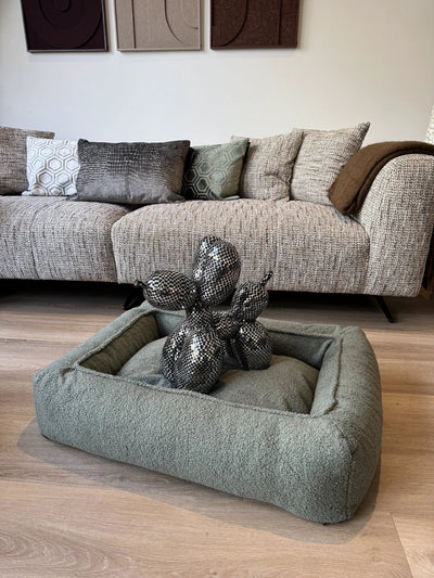 Hondenbed Cocoon Xavi Teddy Taupe in 2 maten by Overseas