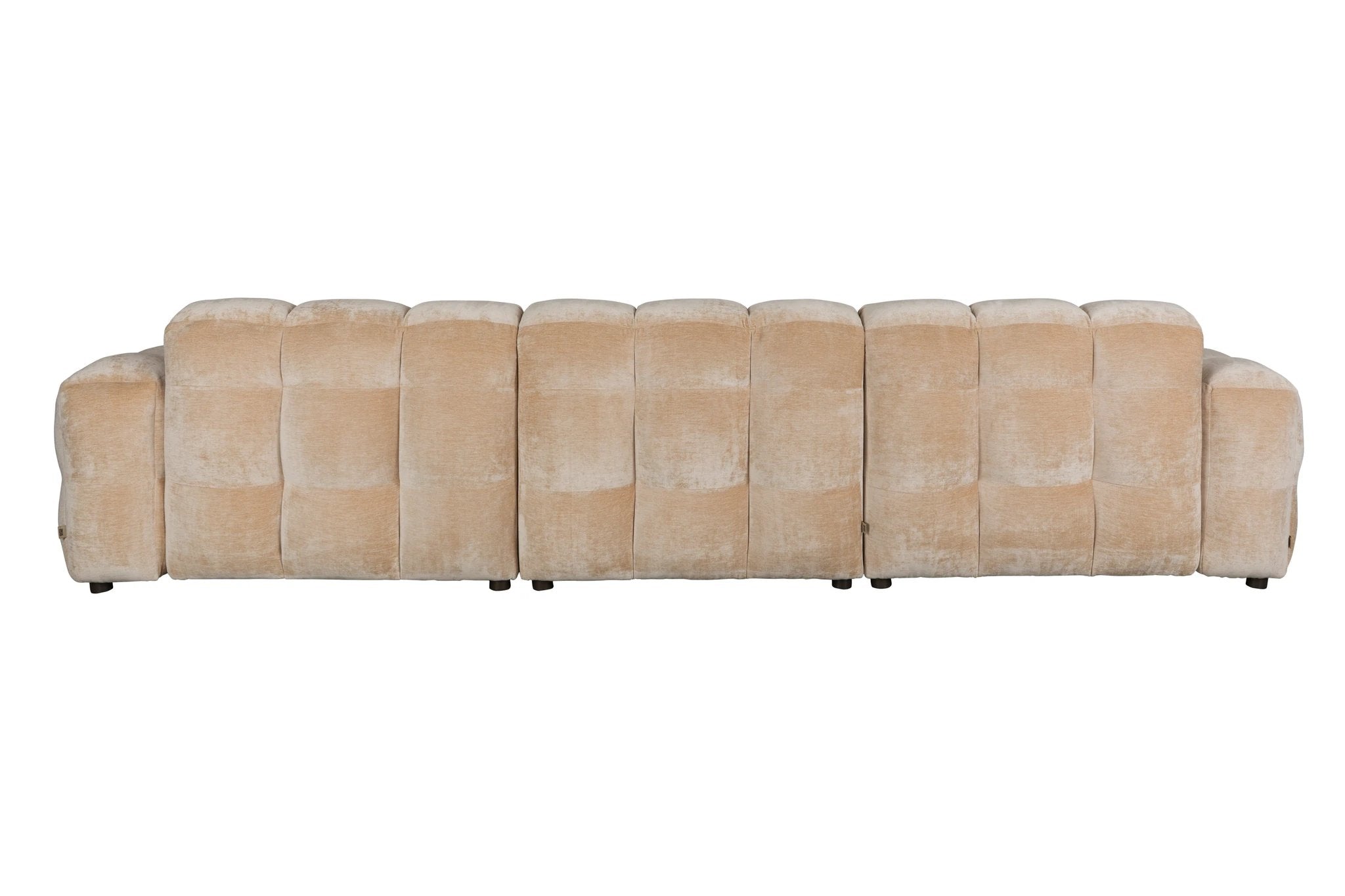 Bankstel Hackman 4,5-Seater Velours Beige by Dutchbone