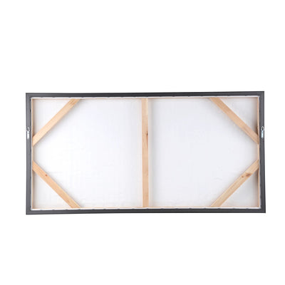 Gustas ingelijst wandpaneel met rechthoekige poly strips van PTMD voor moderne muurdecoratie.