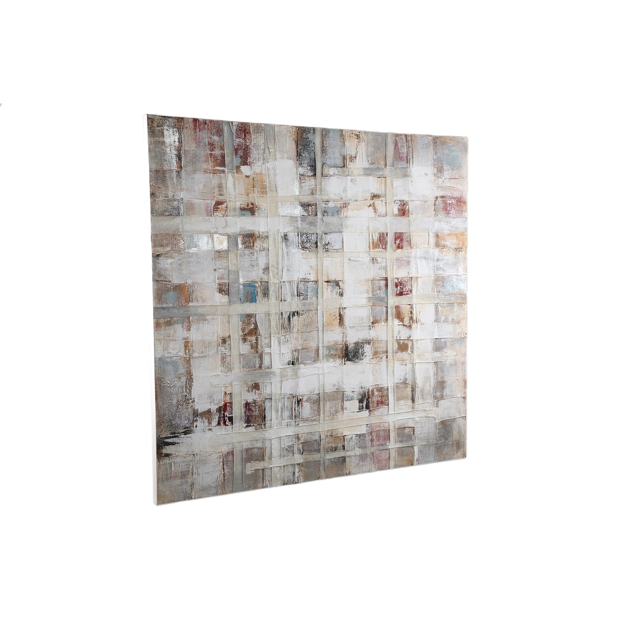 Julitta Crème Canvas Wandpaneel Abstracte Mix by PTMD