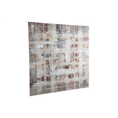 Julitta Crème Canvas Wandpaneel Abstracte Mix by PTMD