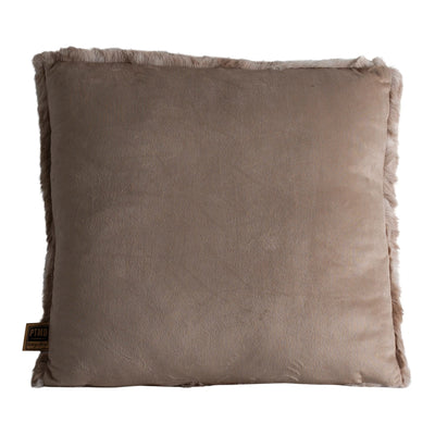 Linde Beige Faux Fur Kussen Vierkant S by PTMD