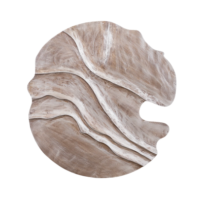 Bruin MDF wandpaneel met golfstructuur van PTMD, modern interieurdecoratie voor muurversiering.