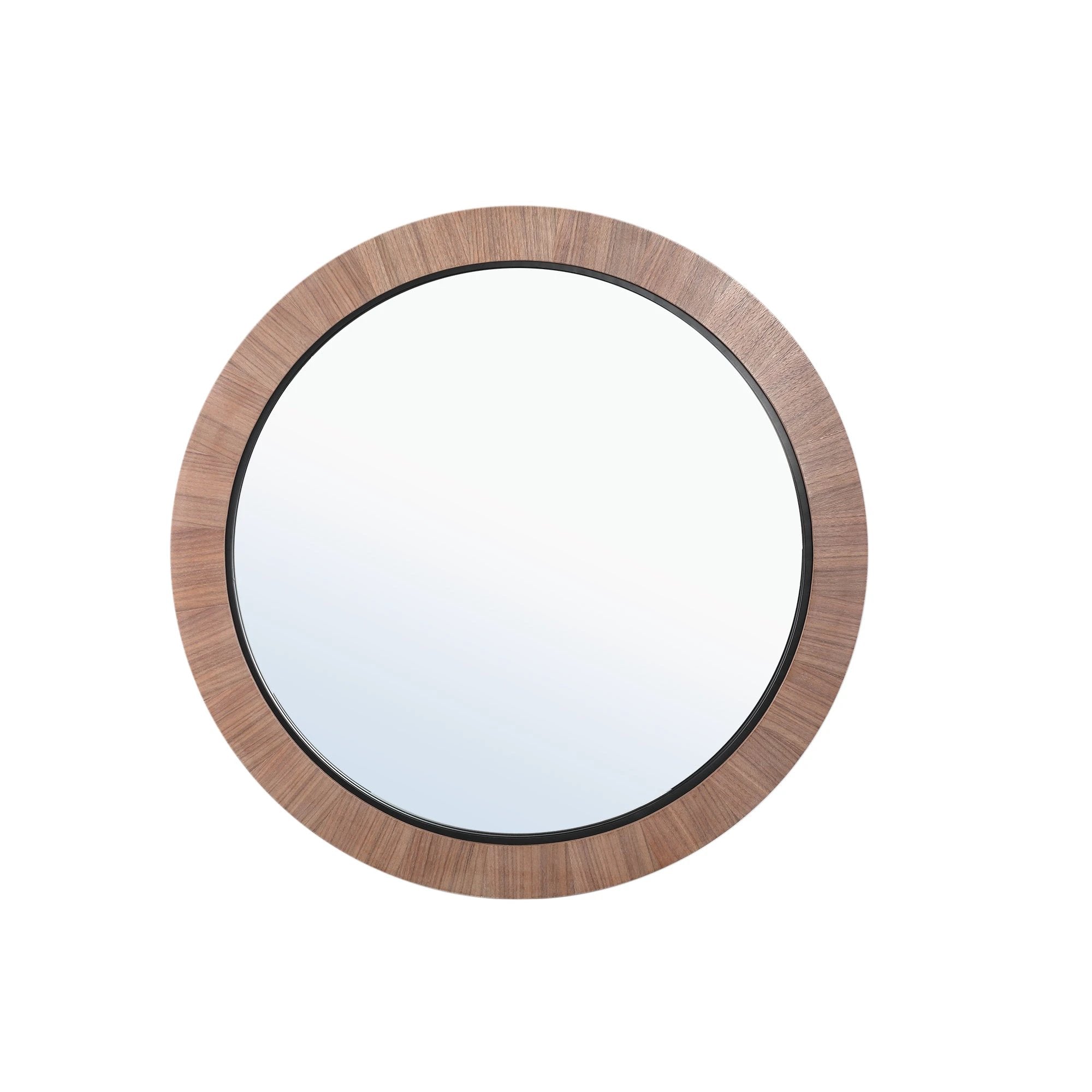 Kleine ronde spiegel van PTMD met natuurlijke uitstraling, diameter 101 cm, decoratief wandaccessoire voor in huis
