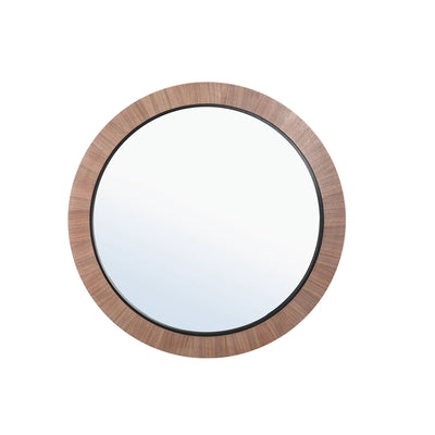 Kleine ronde spiegel van PTMD met natuurlijke uitstraling, diameter 101 cm, decoratief wandaccessoire voor in huis