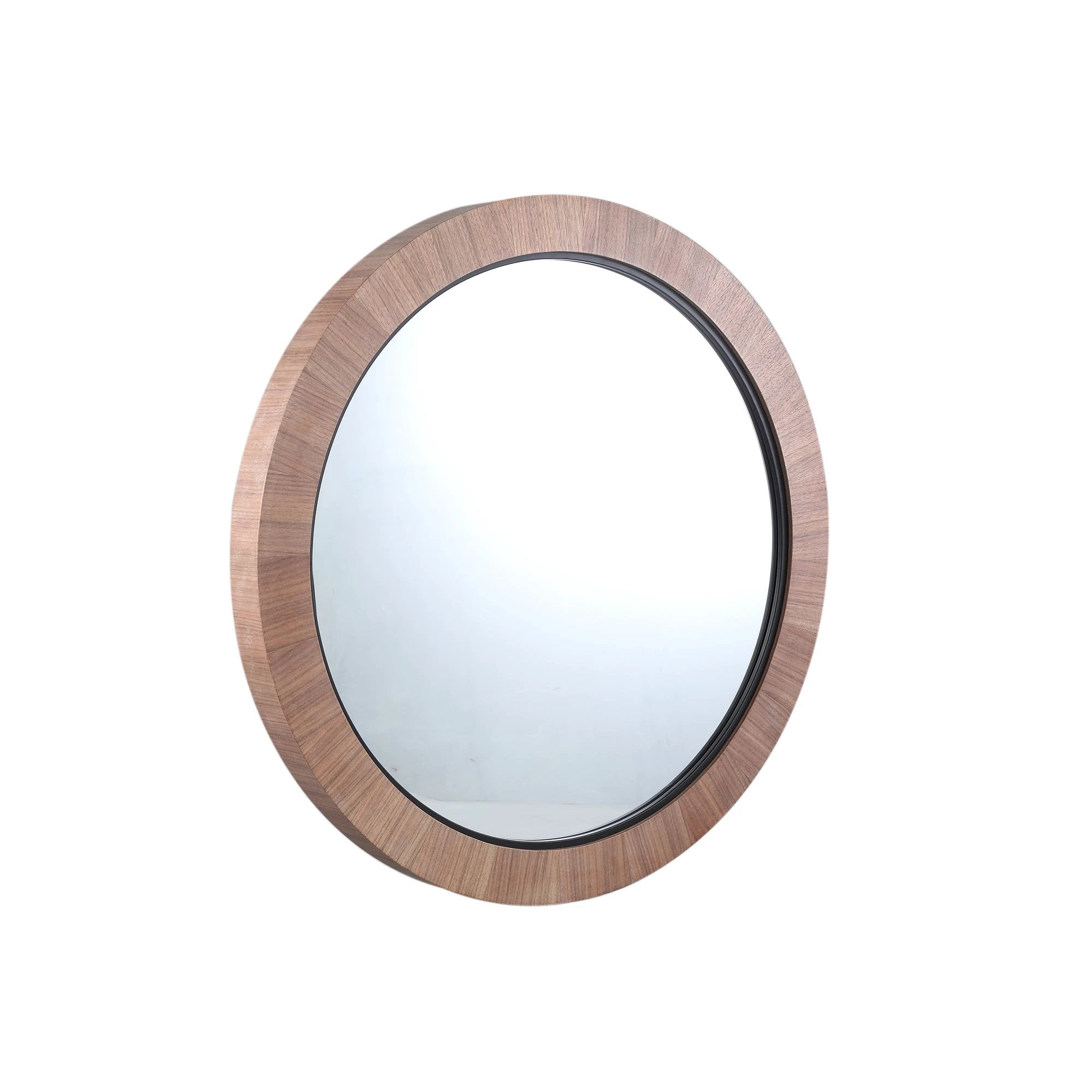 Kleine ronde spiegel van PTMD met natuurlijke afwerking, diameter 101 cm, elegante decoratie voor elke ruimte.