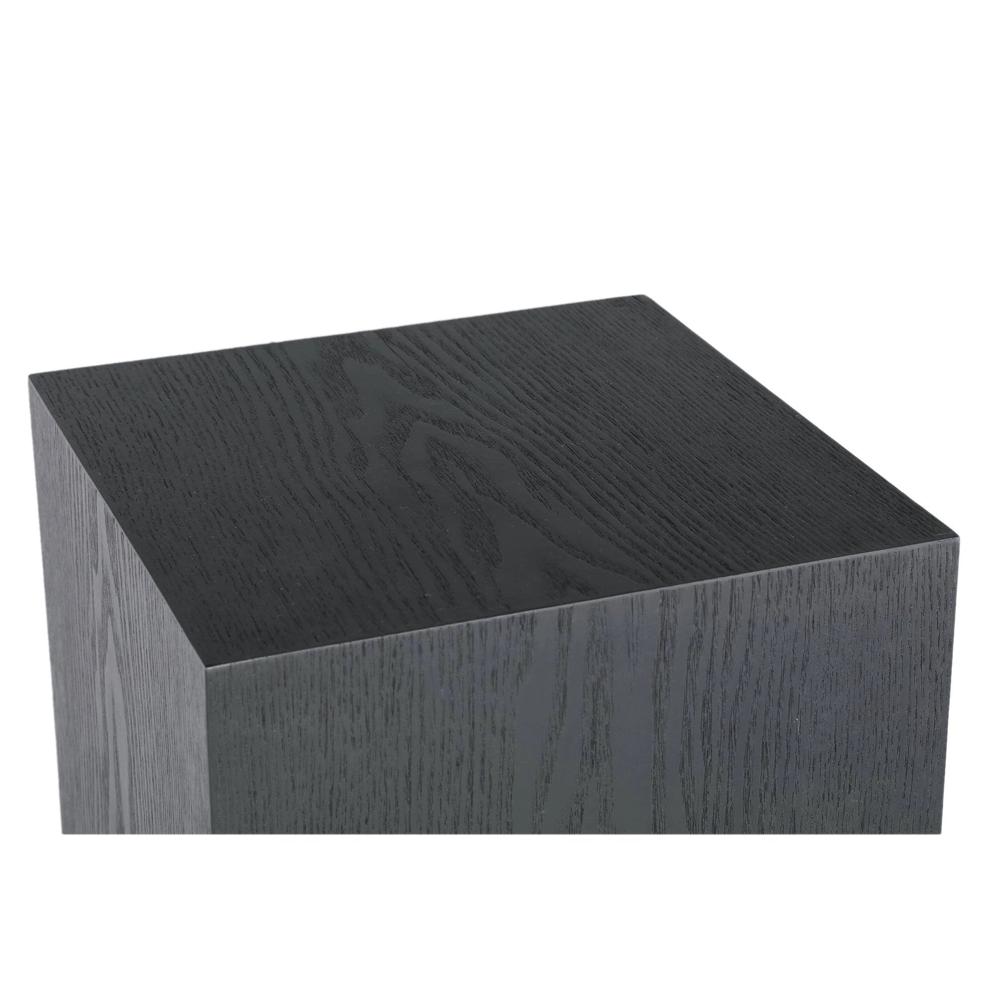 Twee zwarte Tiess zuilen van PTMD, moderne decoratieve zuilset voor interieur, zichtbaar op afbeelding 731248-1.