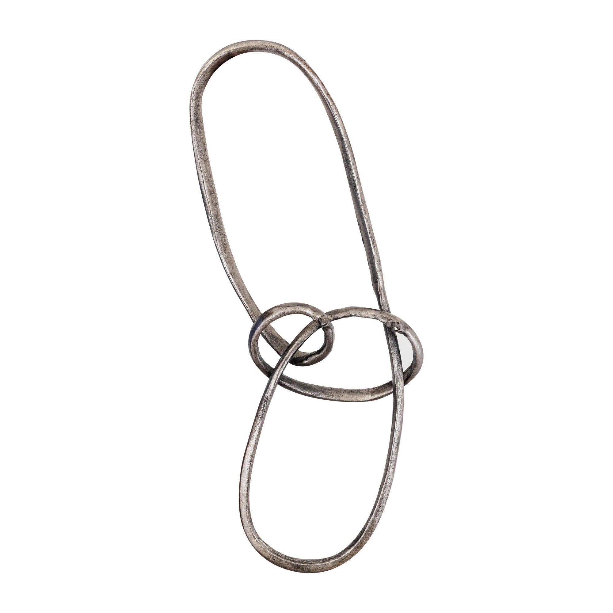 PTMD Wun nikkelen gegoten aluminium knoop wanddecoratie, close-up van de metalen knop op witte muur.