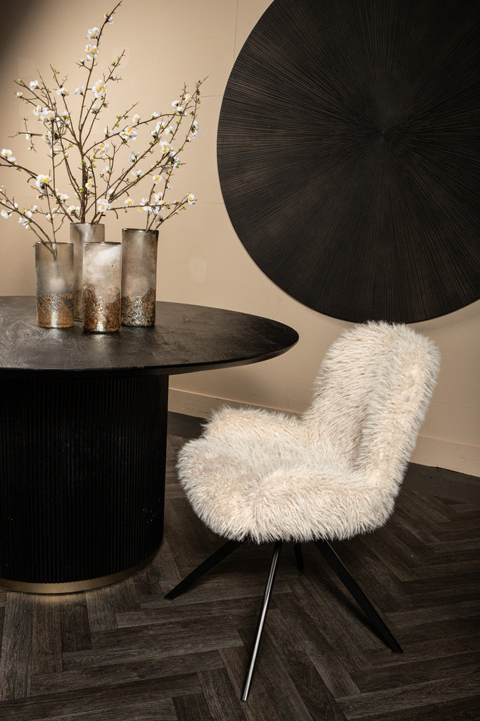 Leander Eetkamerstoel Hair Beige Draaibaar - depauwwonen