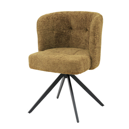 Eetkamerstoel Odin Amber Groen Draaibaar - S - depauwwonen