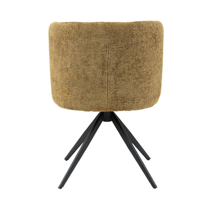 Eetkamerstoel Odin Amber Groen Draaibaar - S - depauwwonen