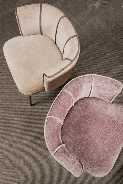 Nell Beige eetkamerstoel aphrodite beige strepen by PTMD