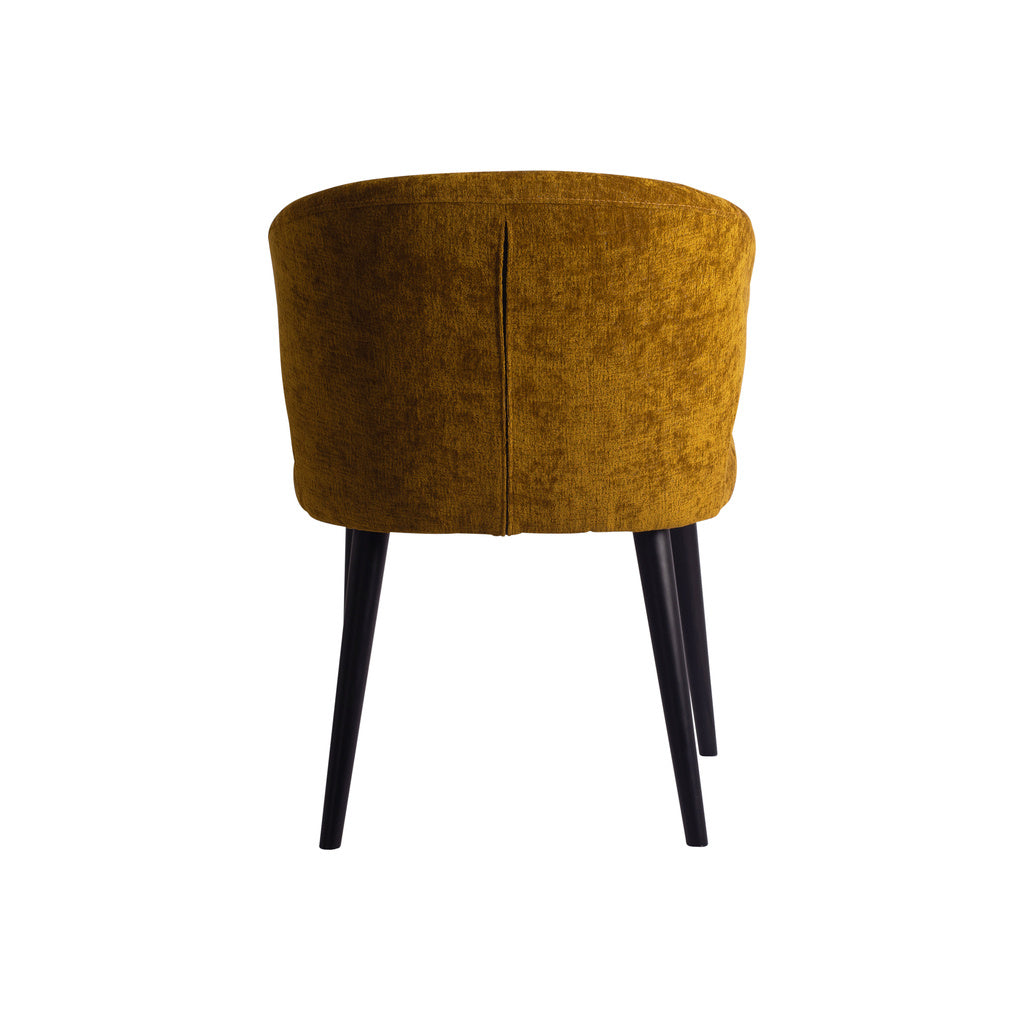Fiori Yellow 6057 dining chair black wood legs - depauwwonen