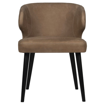 Fiori Taupe terra leather dining chair - depauwwonen