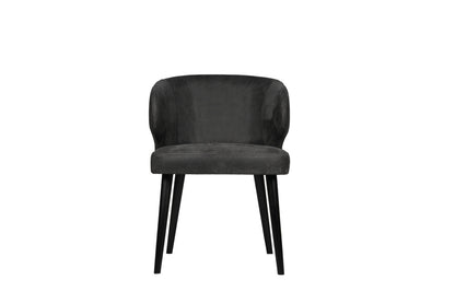 Fiori Anthracite terra leather dining chair - depauwwonen