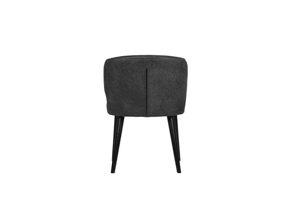 Fiori Anthracite terra leather dining chair - depauwwonen