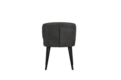 Fiori Anthracite terra leather dining chair - depauwwonen